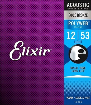 Set strun za akustično kitaro Polyweb Light Elixir (.012 - .053)