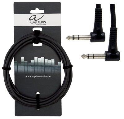 Fazni kabel s kotnim stereo priključkom Alpha Audio Basic Line Gewa - različne velikosti