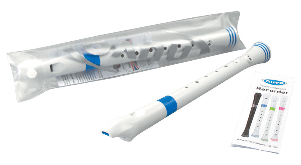 Sopran kljunasta flavta White-Blue Nuvo