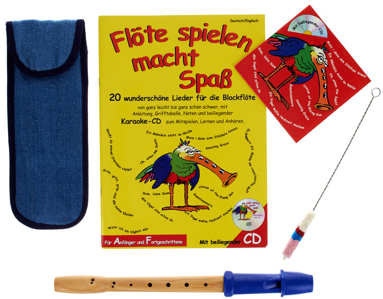 Kljunasta flavta s pripomočki Blue Set Streetlife