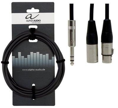Vtični kabel (stereo – XLR (m) – XLR (f)) Alpha Audio Pro Line Gewa – različne dolžine