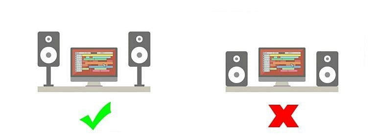 Monitorje postavite v višino ušes ali nekoliko višje