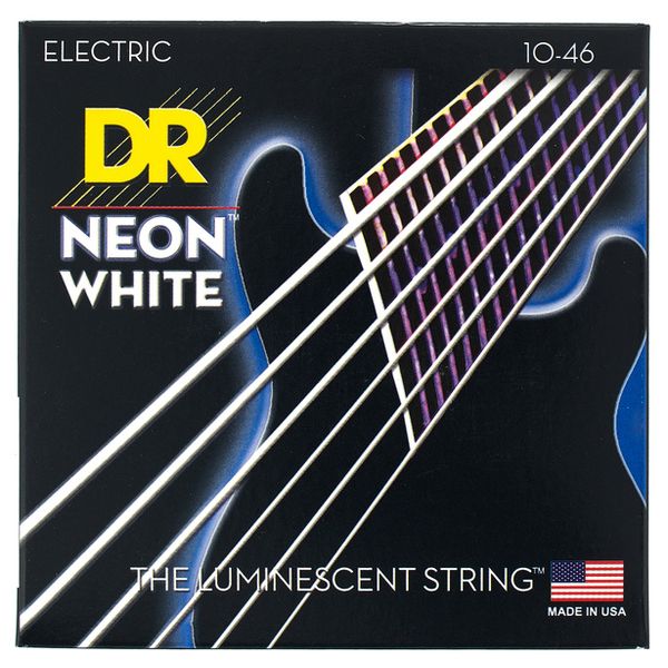 Set strun za električno kitaro Neon White NWE-10 DR Strings