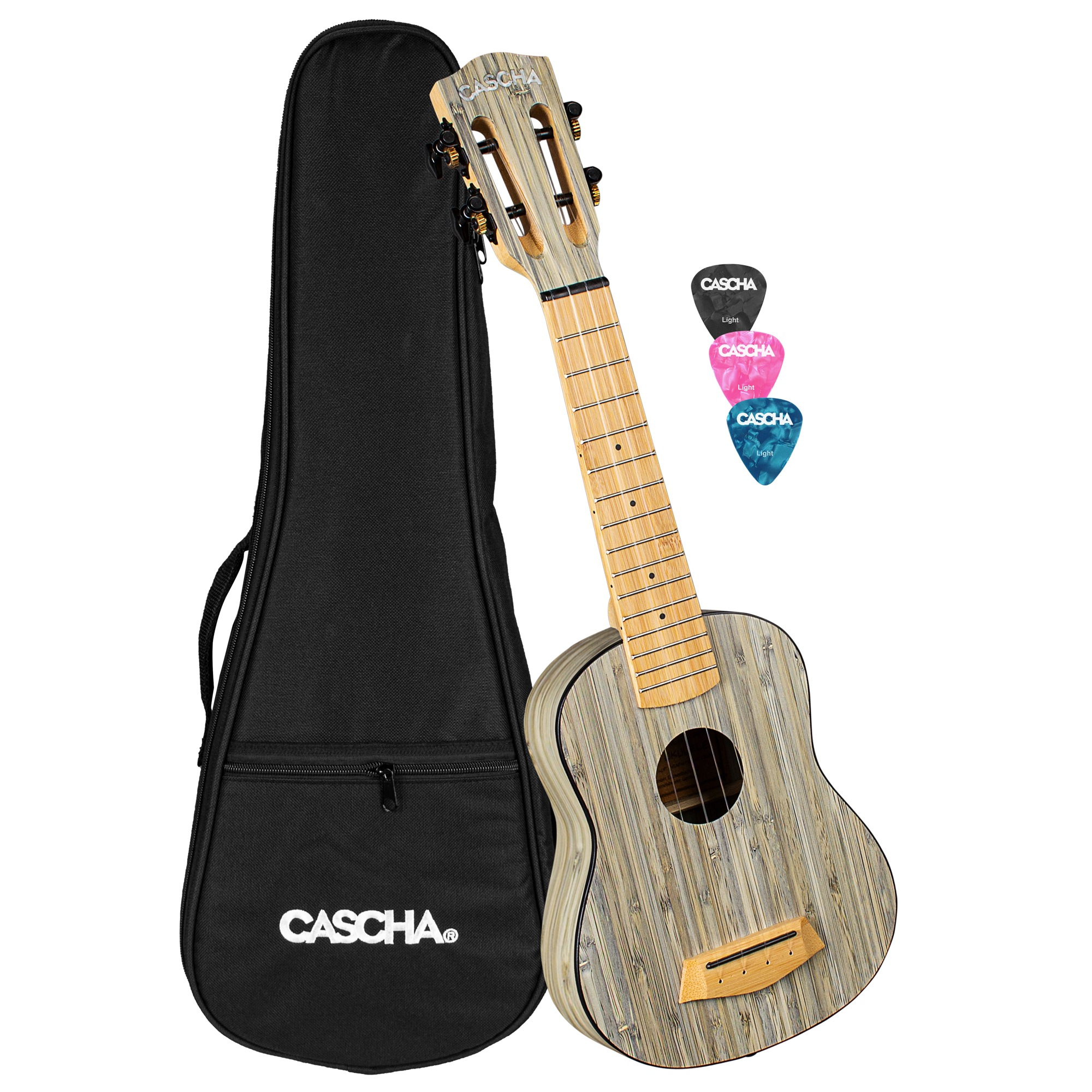 Sopranski ukulele Bamboo Graphite Cascha