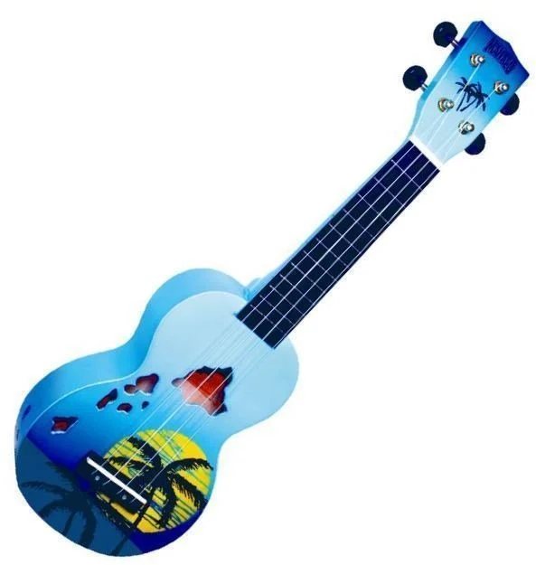 Sopranski ukulele Hawaii Blue Burst Mahalo