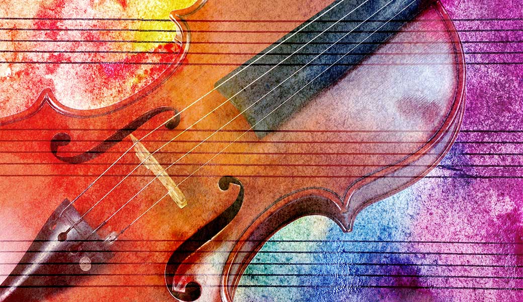 Barva in material glasbila